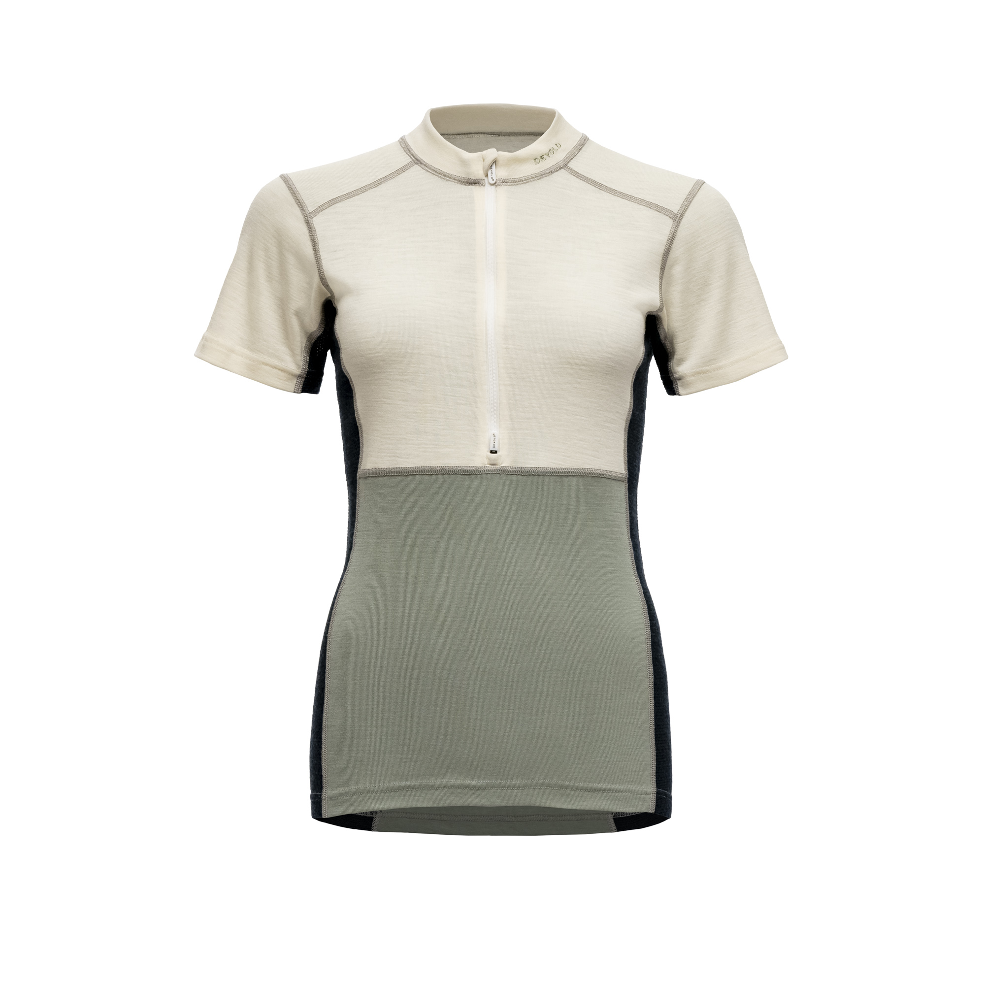  LAUPAREN MERINO 190 ZIP TEE WMN