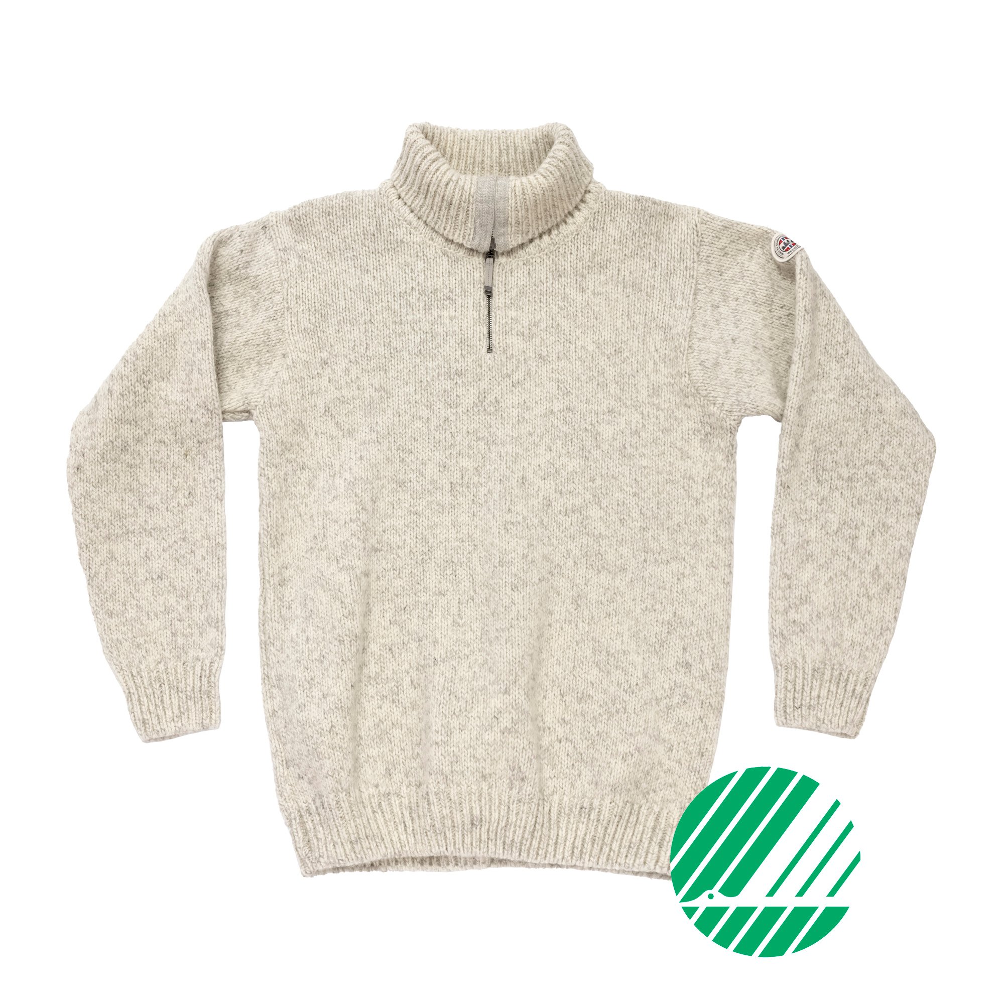  NANSEN WOOL ZIP NECK