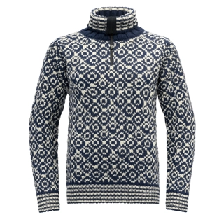SVALBARD WOOL ZIP NECK